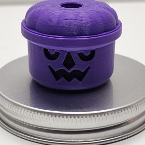 3D Printed Halloween Straw Topper Purple
